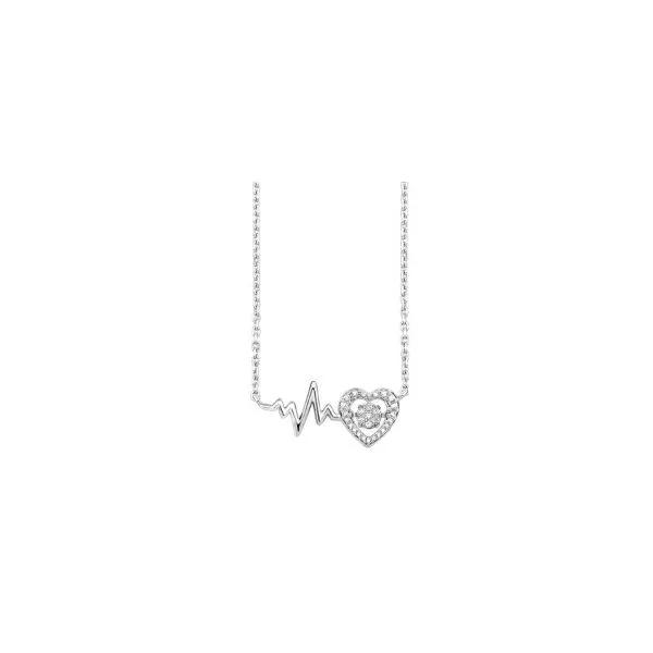 Sterling Silver Heartbeat Necklace Erickson Jewelers Iron Mountain, MI