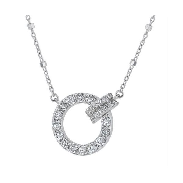 14Kt White Gold Diamond Necklace Erickson Jewelers Iron Mountain, MI