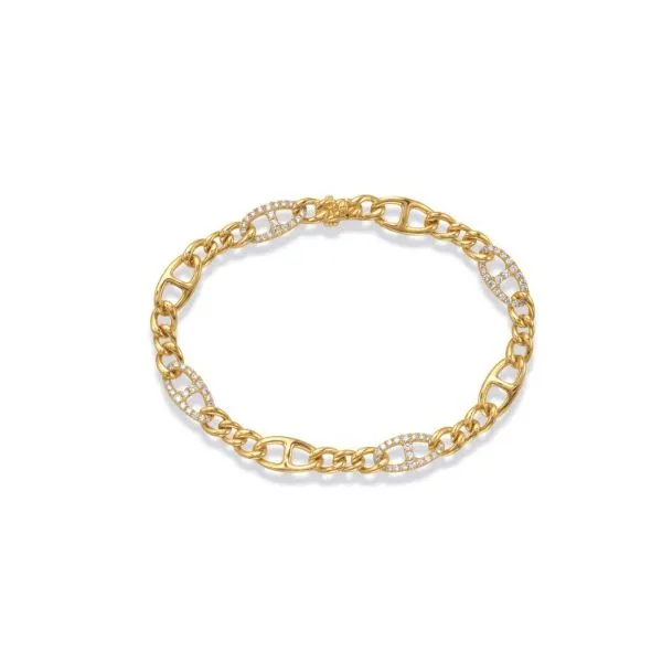 14Kt Yellow Gold Diamond Bracelet Erickson Jewelers Iron Mountain, MI