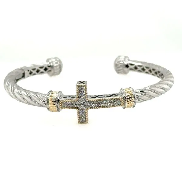 SIDEWAYS CROSS BRACELET Erickson Jewelers Iron Mountain, MI