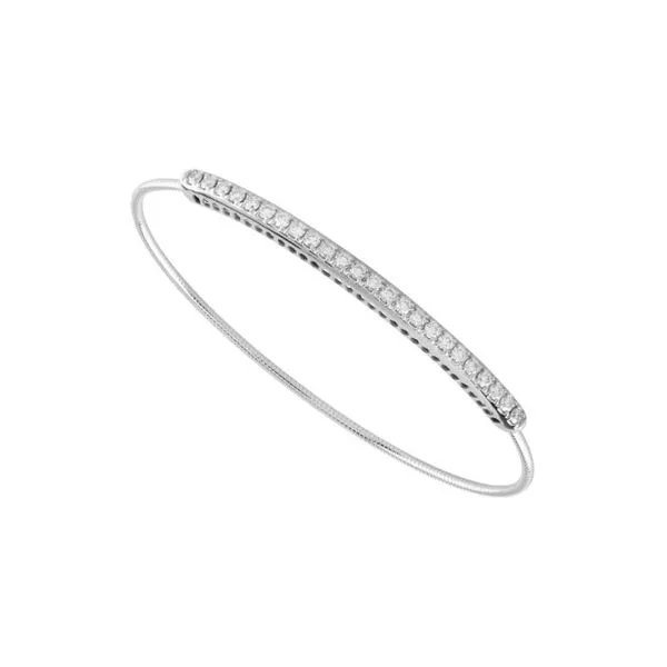 14Kt White Gold Diamond Flexi Titanium Wire Bracelet Erickson Jewelers Iron Mountain, MI