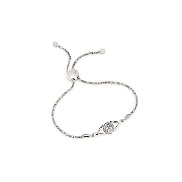 Sterling Silver Shimmering Diamond Bracelet Erickson Jewelers Iron Mountain, MI