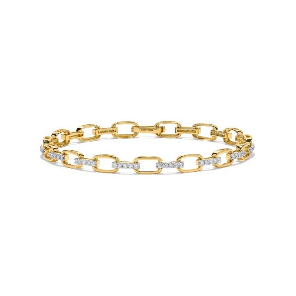 Open Link 14Kt Yellow Gold Diamond Bracelet Erickson Jewelers Iron Mountain, MI