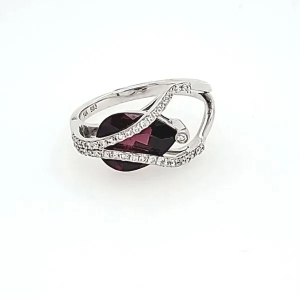 Rhodolite Garnet and Diamond Ring Erickson Jewelers Iron Mountain, MI