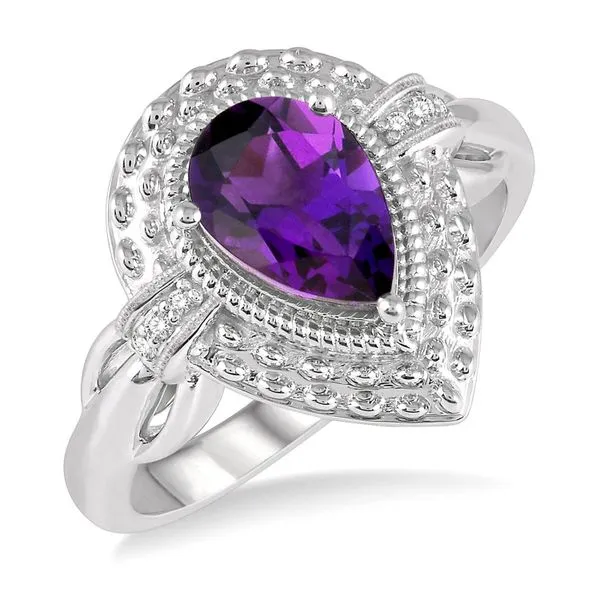 STERLING SILVER AMETHYST RING Erickson Jewelers Iron Mountain, MI