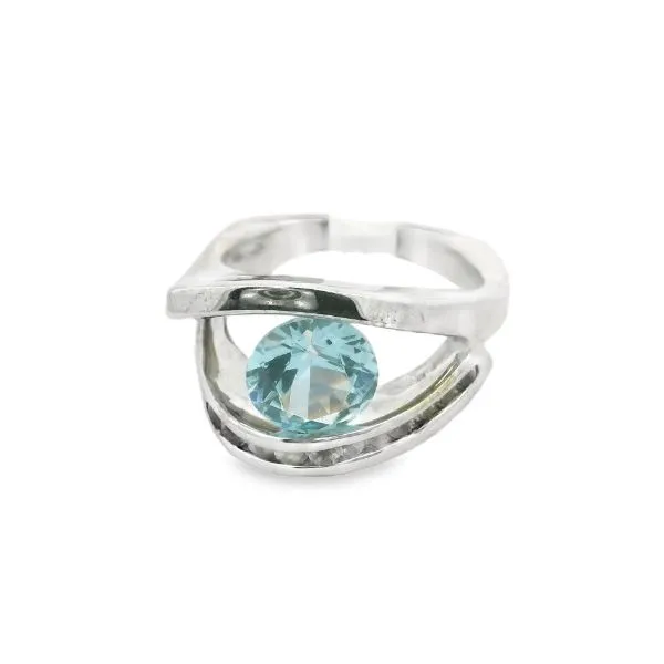 Aqua Topaz Ring Erickson Jewelers Iron Mountain, MI