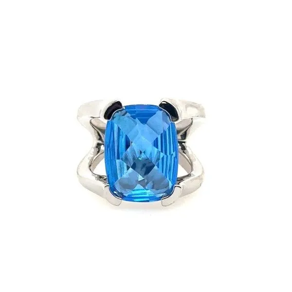 Sterling Silver Kashmir Blue Topaz Ring Erickson Jewelers Iron Mountain, MI