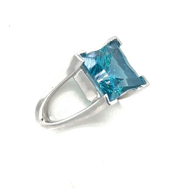 Sterling Silver Green Blue Topaz Ring Image 2 Erickson Jewelers Iron Mountain, MI