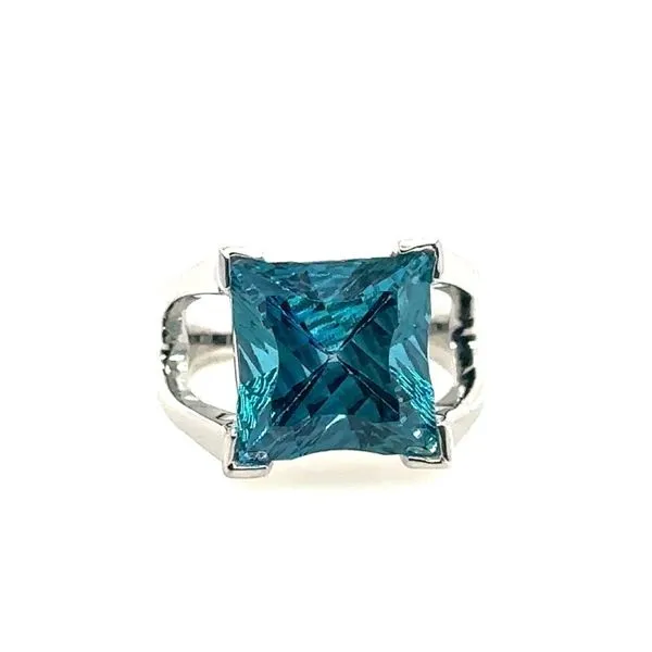 Sterling Silver Green Blue Topaz Ring Erickson Jewelers Iron Mountain, MI