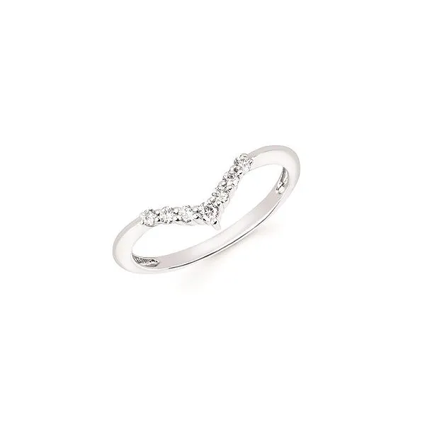 WHITE GOLD DIAMOND CHEVRON BAND Erickson Jewelers Iron Mountain, MI