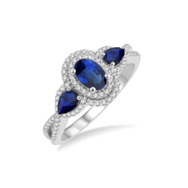 SAPPHIRE AND DIAMOND RING Erickson Jewelers Iron Mountain, MI