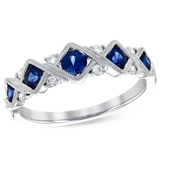 SAPPHIRE AND DIAMOND RING Erickson Jewelers Iron Mountain, MI