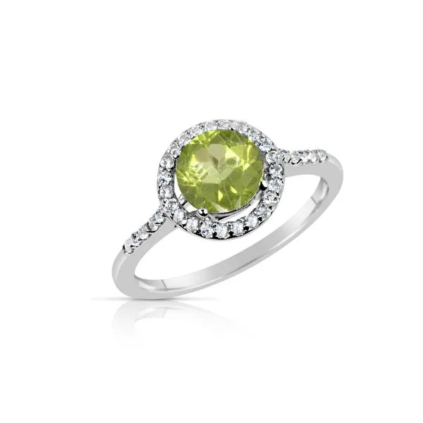 PERIDOT AND WHITE TOPAZ RING Erickson Jewelers Iron Mountain, MI