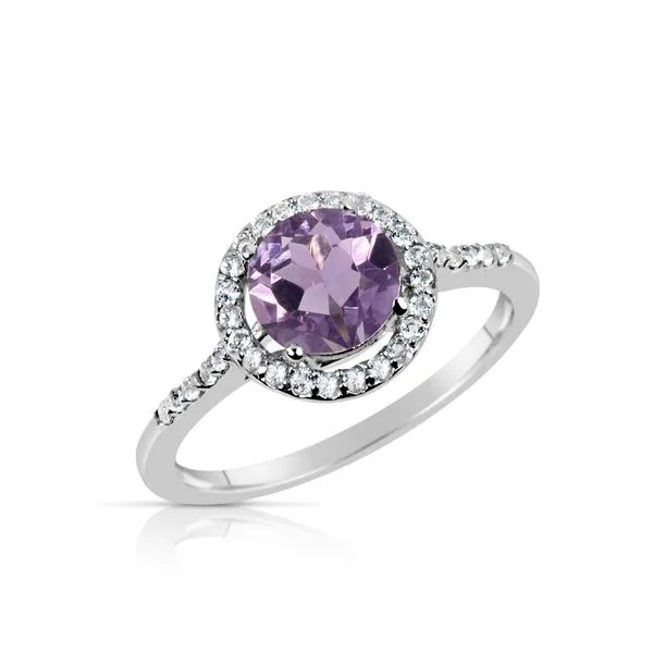 AMETHYST AND WHITE TOPAZ RING Erickson Jewelers Iron Mountain, MI