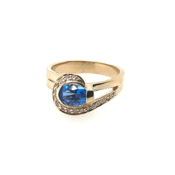 Kashmir Blue Topaz Ring Erickson Jewelers Iron Mountain, MI