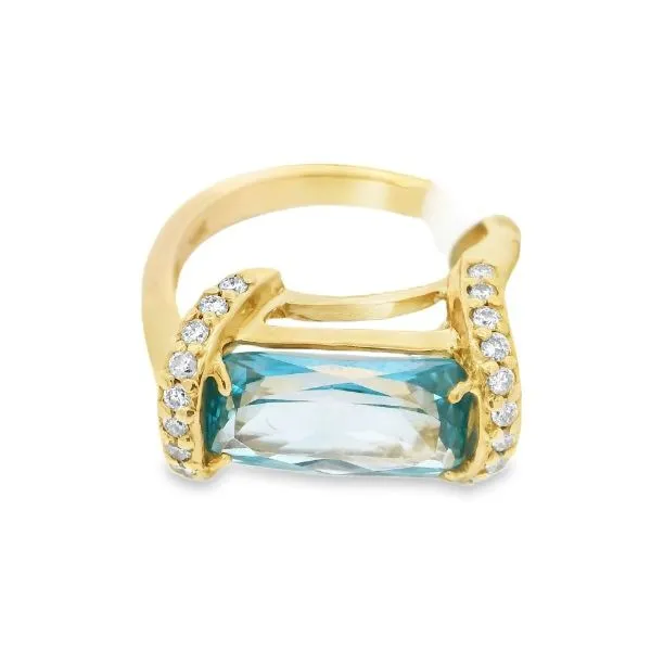 Green Blue Topaz Ring Image 2 Erickson Jewelers Iron Mountain, MI