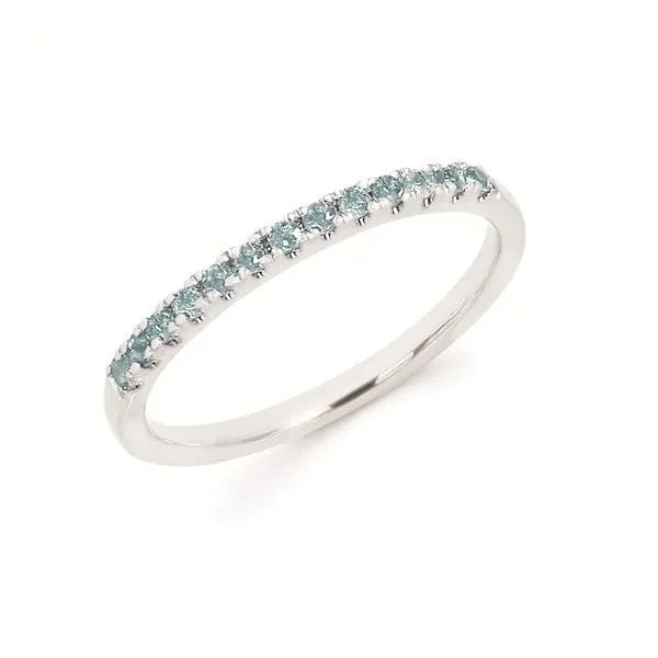 Aquamarine Stackable Ring Erickson Jewelers Iron Mountain, MI