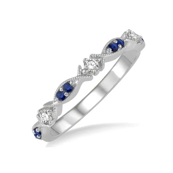 Sapphire and Diamond Ring Erickson Jewelers Iron Mountain, MI