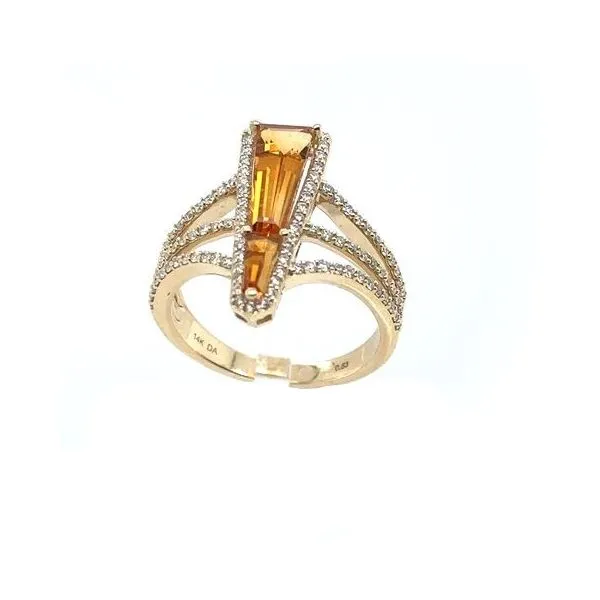 Citrine and Diamond Ring Erickson Jewelers Iron Mountain, MI