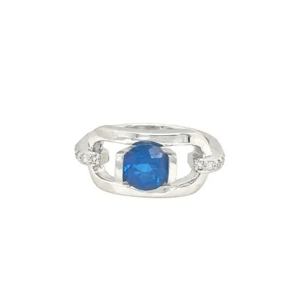 Sterling Silver Kashmir Blue Topaz Ring Erickson Jewelers Iron Mountain, MI