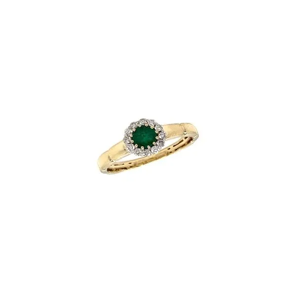 Emerald and Diamond Ring Erickson Jewelers Iron Mountain, MI