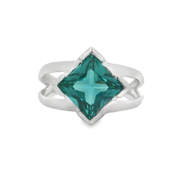 Sterling Silver Green Blue Topaz Ring Erickson Jewelers Iron Mountain, MI