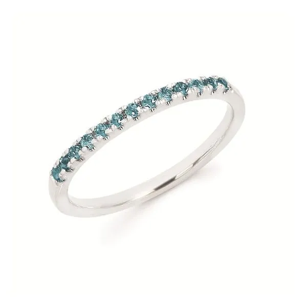 Blue Topaz Stackable Birthstone Ring Erickson Jewelers Iron Mountain, MI