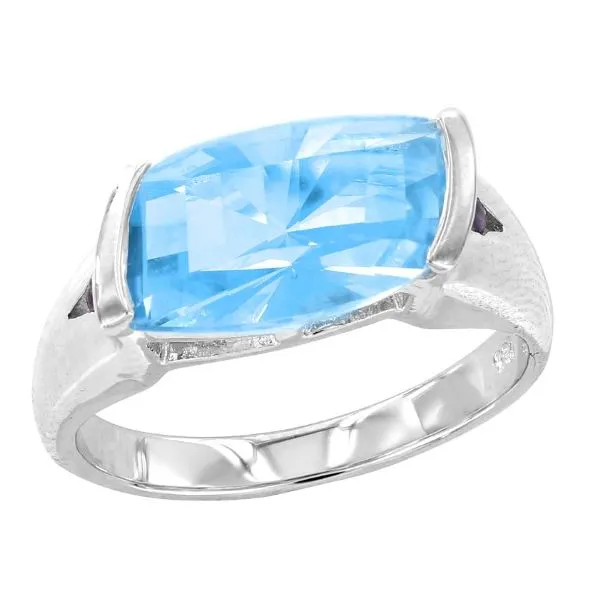 Sterling Silver Blue Topaz Ring Erickson Jewelers Iron Mountain, MI