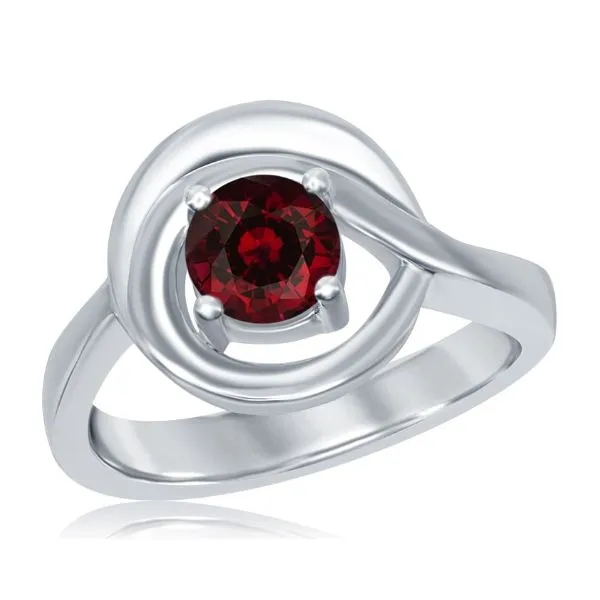 Sterling Silver Garnet Ring Erickson Jewelers Iron Mountain, MI