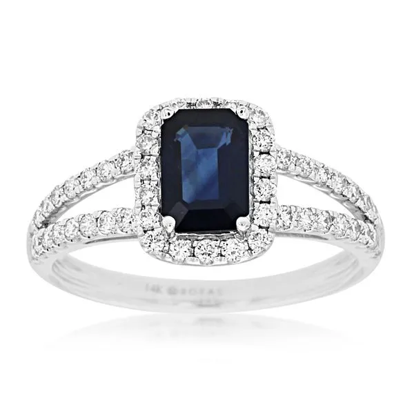 SAPPHIRE AND DIAMOND RING Erickson Jewelers Iron Mountain, MI