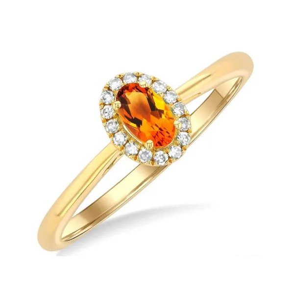 Citrine and Diamond Ring Erickson Jewelers Iron Mountain, MI