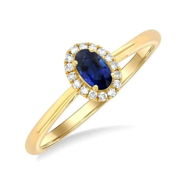 Sapphire and Diamond Ring Erickson Jewelers Iron Mountain, MI