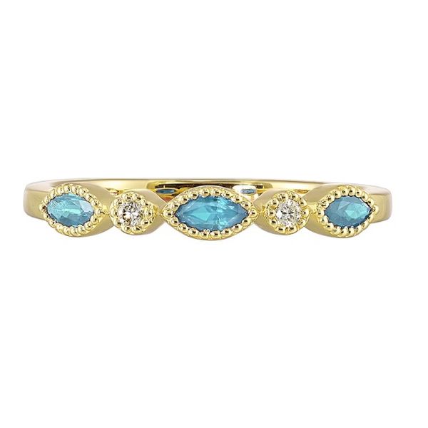March Birthstone Ring Erickson Jewelers Iron Mountain, MI