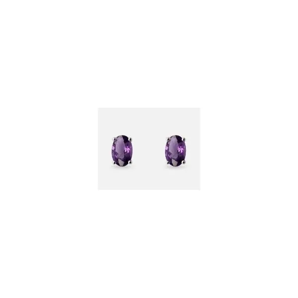 14Kt White Amethyst Stud Earrings Erickson Jewelers Iron Mountain, MI