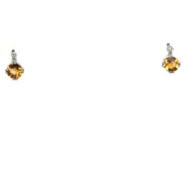 WHITE GOLD CITRINE EARRINGS Erickson Jewelers Iron Mountain, MI