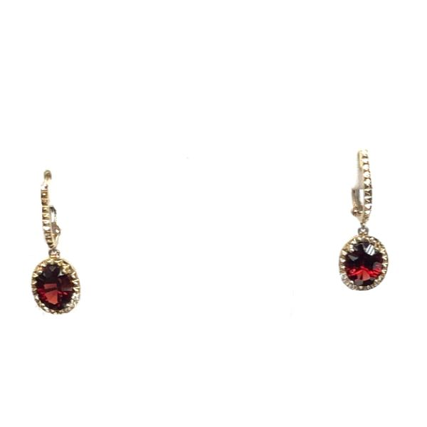 YELLOW GOLD GARNET EARRINGS Erickson Jewelers Iron Mountain, MI