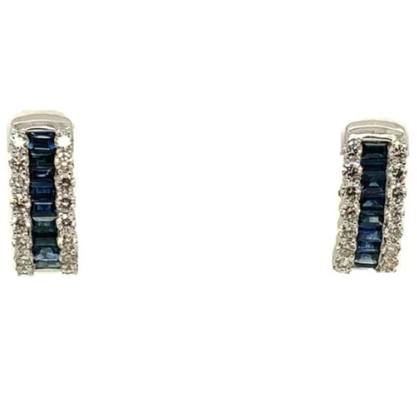 DIAMOND AND SAPPHIRE EARRINGS Erickson Jewelers Iron Mountain, MI