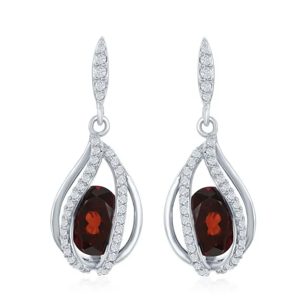 GARNET EARRINGS Erickson Jewelers Iron Mountain, MI