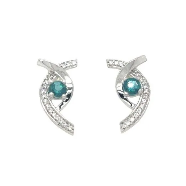 Sterling Silver Caribbean Quartz Earrings Erickson Jewelers Iron Mountain, MI