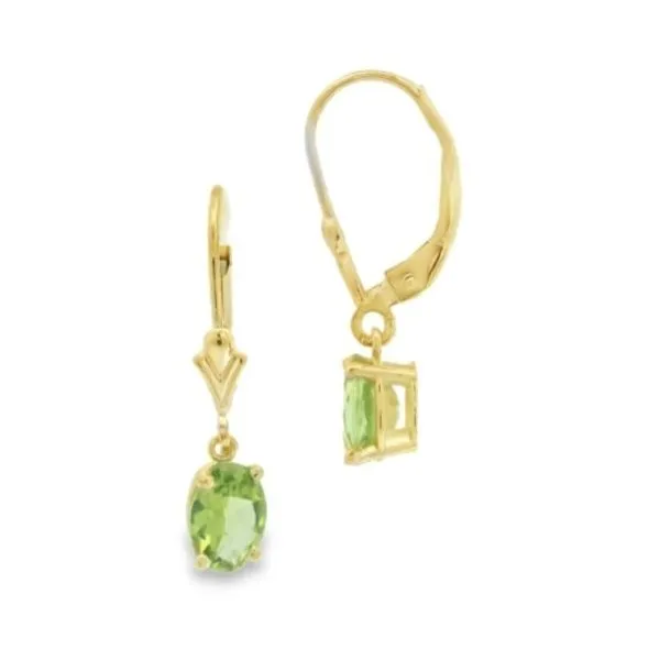 14Kt Yellow Peridot Earrings Erickson Jewelers Iron Mountain, MI
