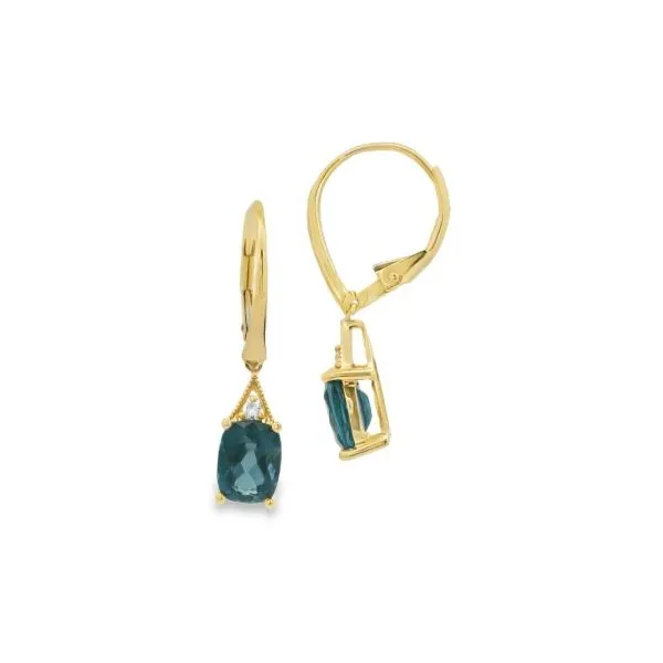 London Blue Topaz Earrings Erickson Jewelers Iron Mountain, MI