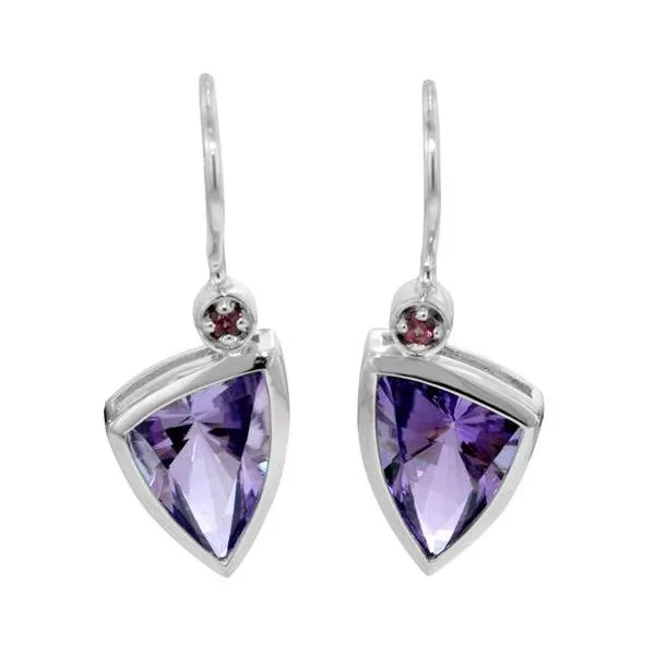 Sterling Silver Amethyst Earrings Erickson Jewelers Iron Mountain, MI