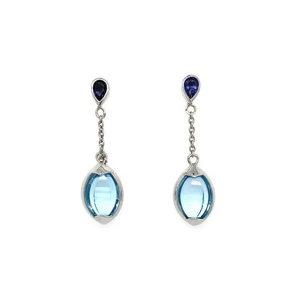 Blue Topaz Earrings Erickson Jewelers Iron Mountain, MI