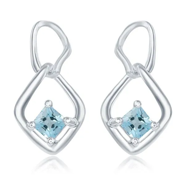 Blue Topaz Earrings Erickson Jewelers Iron Mountain, MI