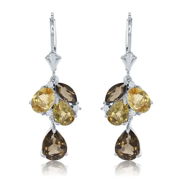 Citrine Quartz Earrings Erickson Jewelers Iron Mountain, MI