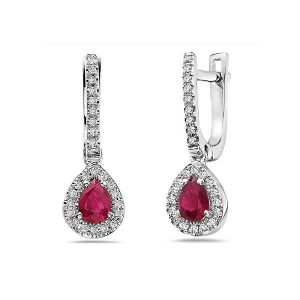 RUBY AND DIAMOND EARRINGS Erickson Jewelers Iron Mountain, MI