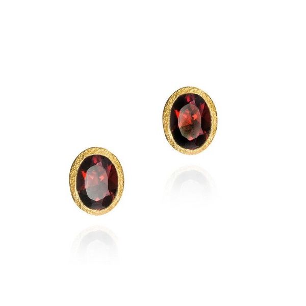 SILVER GARNET EARRINGS Erickson Jewelers Iron Mountain, MI