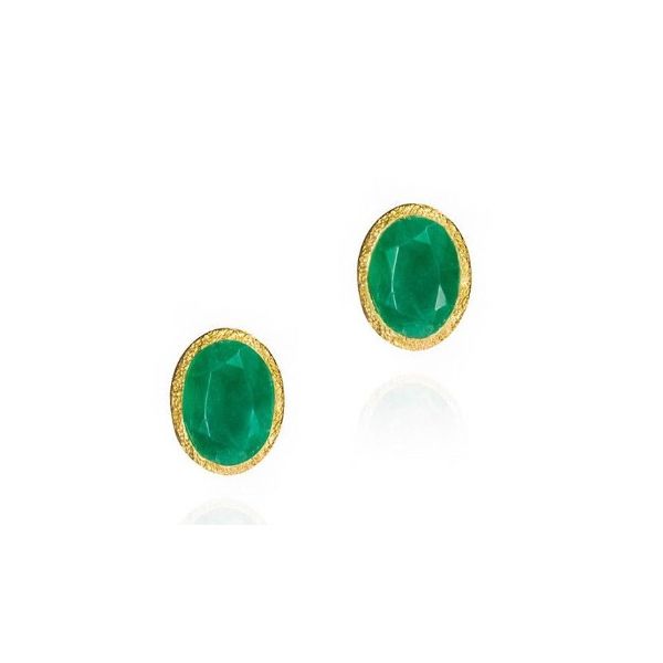SILVER EMERALD EARRINGS Erickson Jewelers Iron Mountain, MI