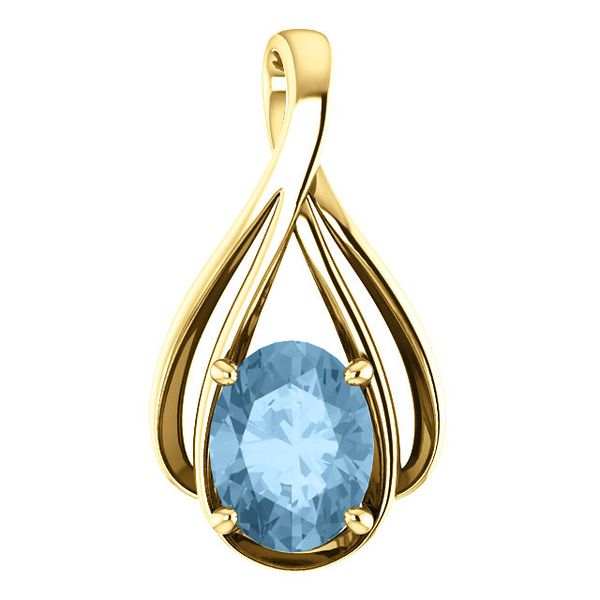 BLUE TOPAZ PENDANT Erickson Jewelers Iron Mountain, MI