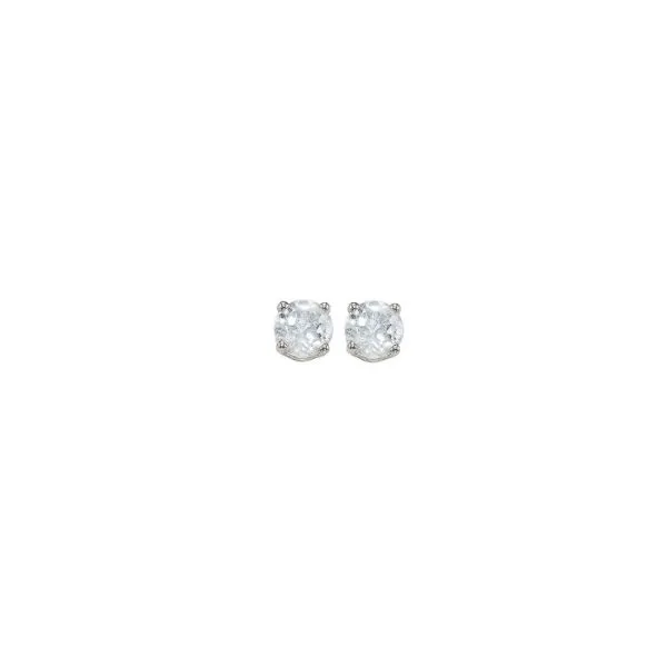White Topaz Studs Erickson Jewelers Iron Mountain, MI